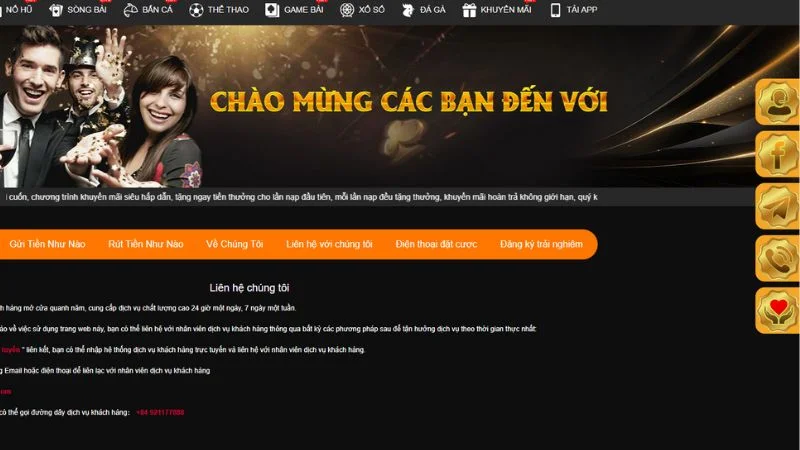 List 4 phương thức liên hệ 88VN được nhà cái cung cấp 